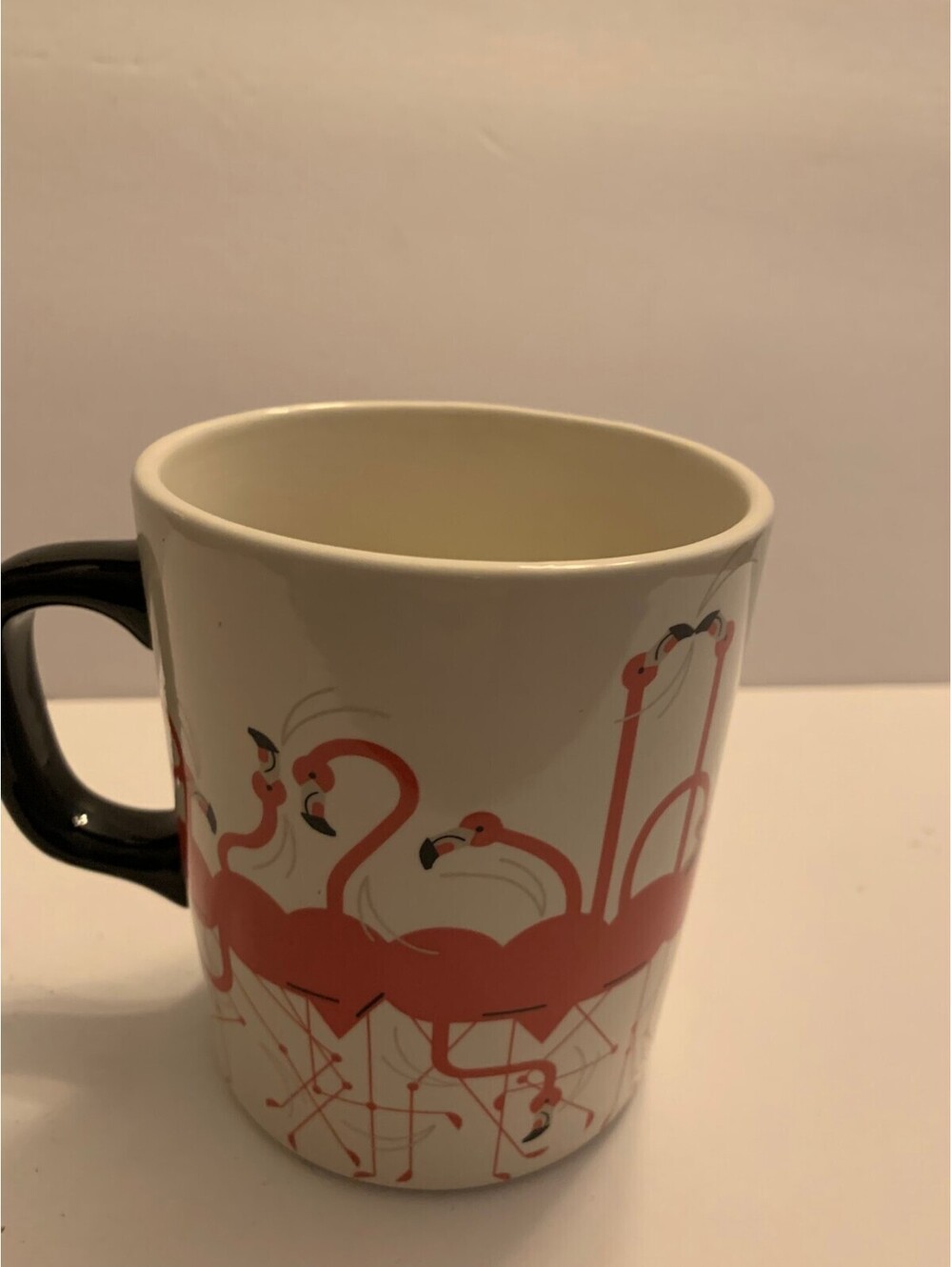 Fishs Eddy Charley Harper West Elm Pink Flamingo Mug RARE